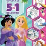 DISNEY PRINCESS 5 IN 1 COLOURING