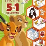 DISNEY LION KING  5 IN 1 COLOURING